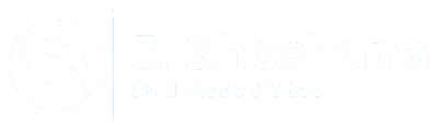 j shoshana logo in white